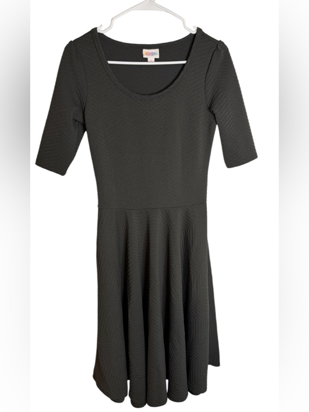 LuLaRoe  Textured Scoop-Neck Midi Dress (003)
